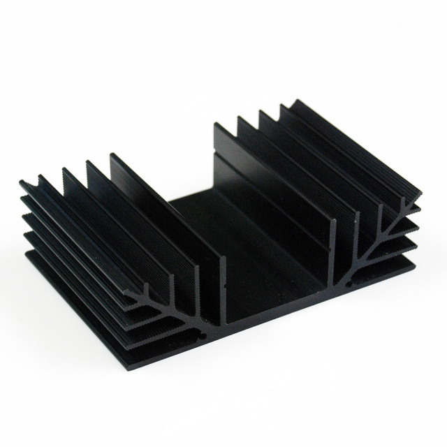 SS630 4.5" x3" x1" Aluminum Black Heat Sink